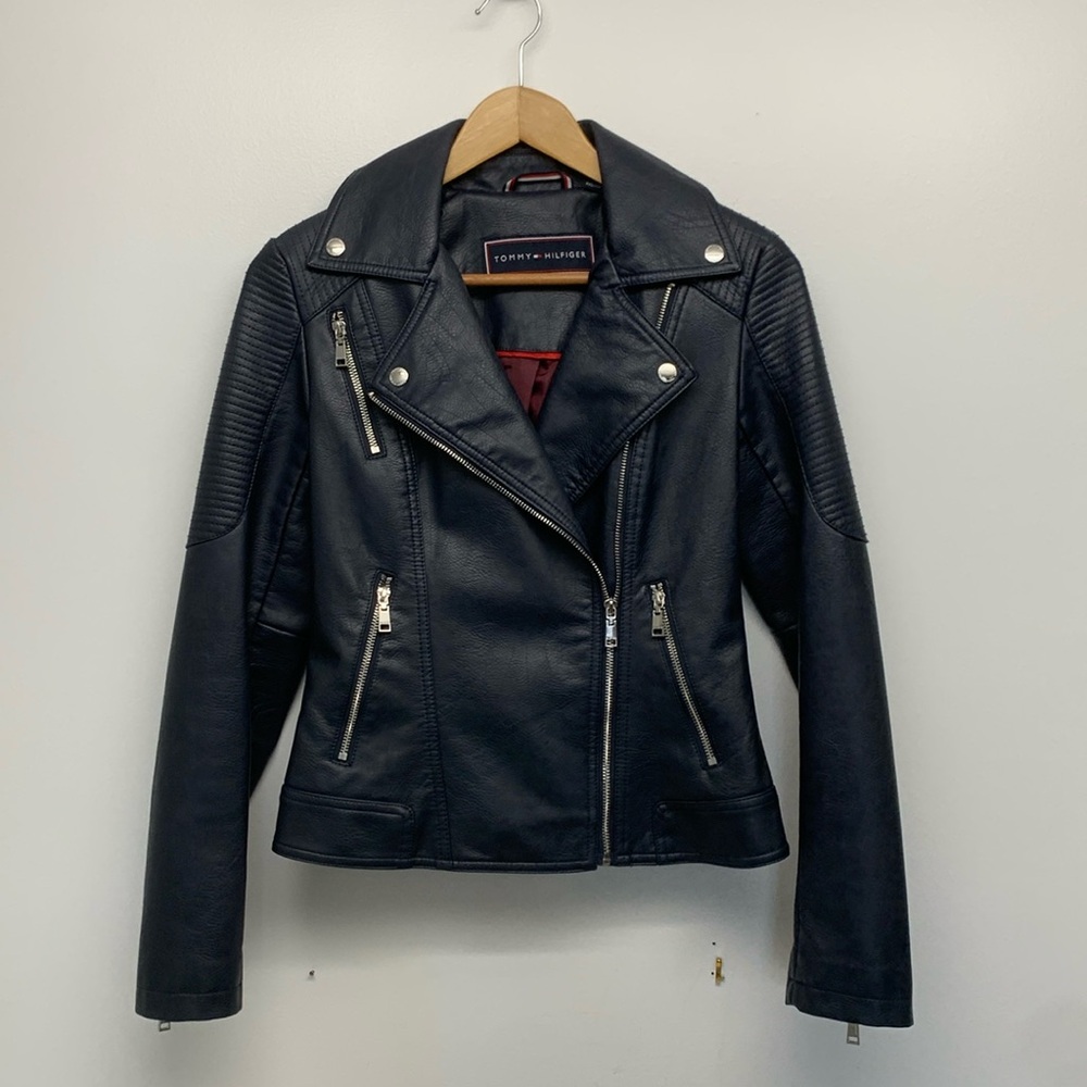 NEW Tommy Hilfiger Biker Jacker XXS